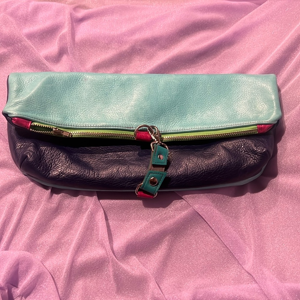 Multi functional leather handbag